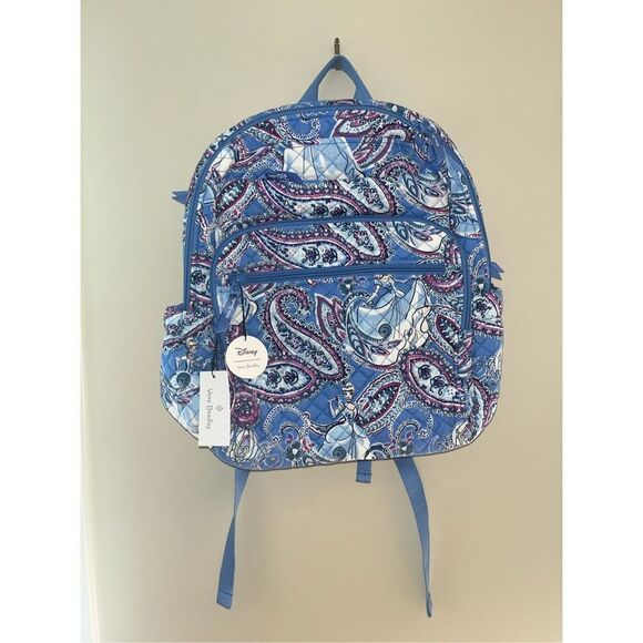 NWT Vera Bradley x Disney XL Campus Backpack Cinderella Paisley - Picture 1 of 7
